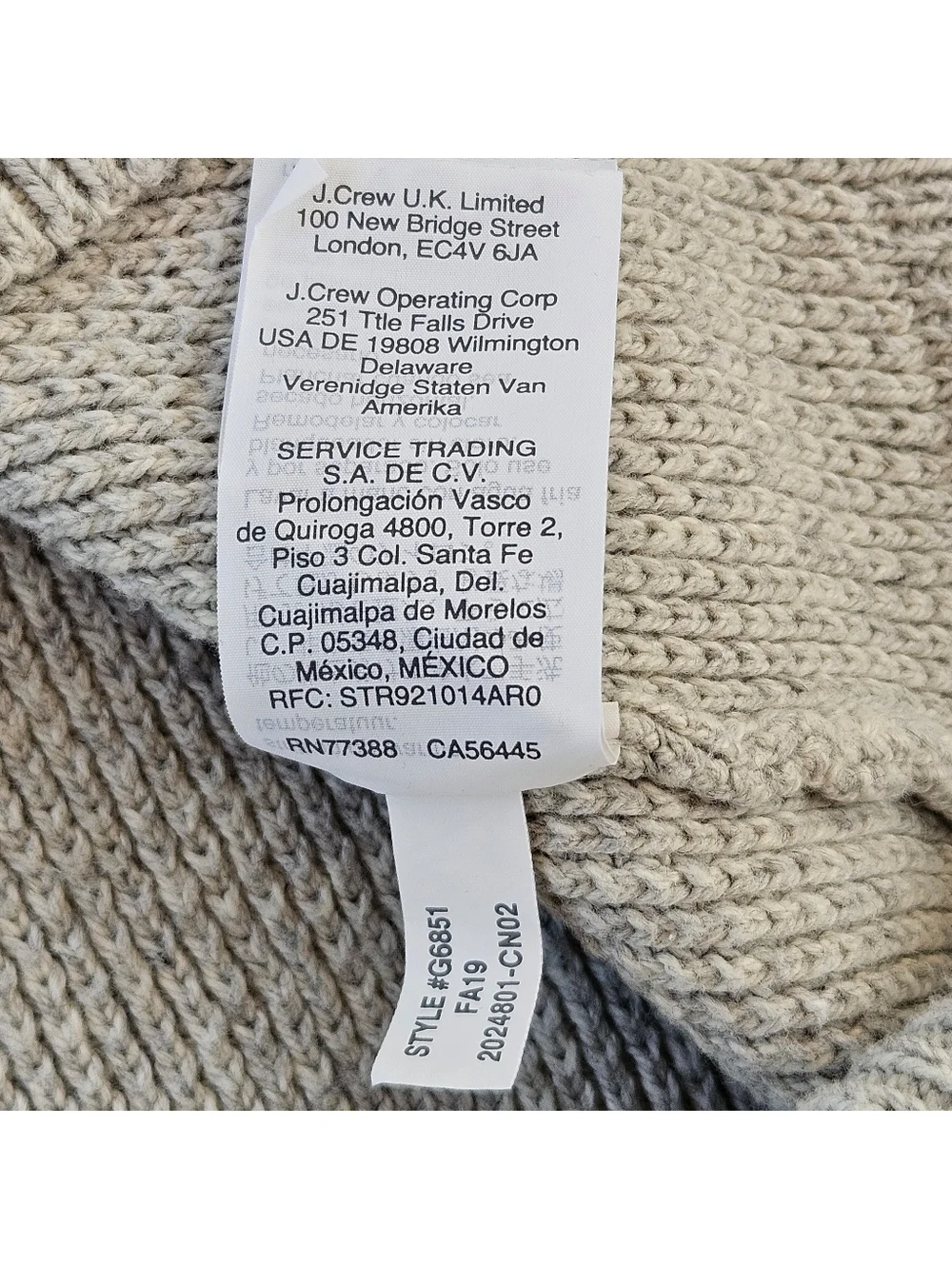 Madewell Province Cross-Back Pullover Sweater Small Heather Dovetail Knit EUC